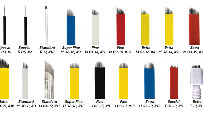 Одноразовые стерильные насадки (иглы) для микроблейдинга SLIDE&TAP®